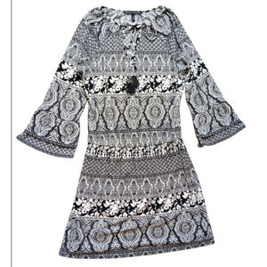 Women's White House Black Market Dress Size 10 Black White